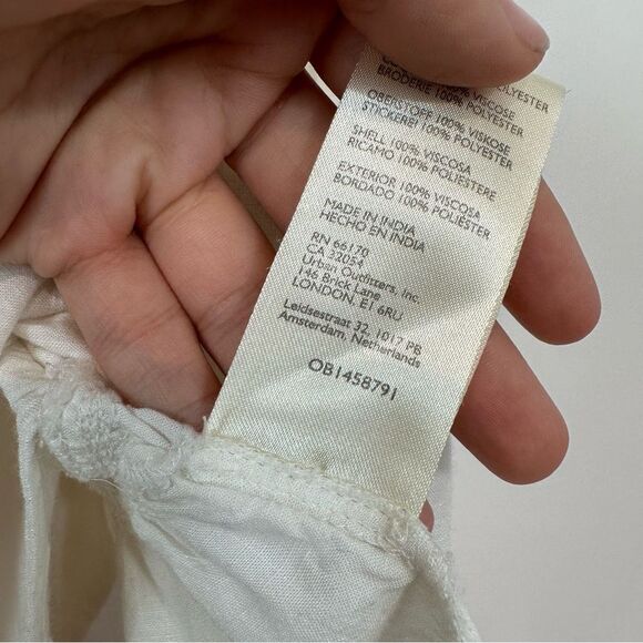 Free People Chain of Daisies Tunic Dress Ivory/Cream - Picture 11 of 16